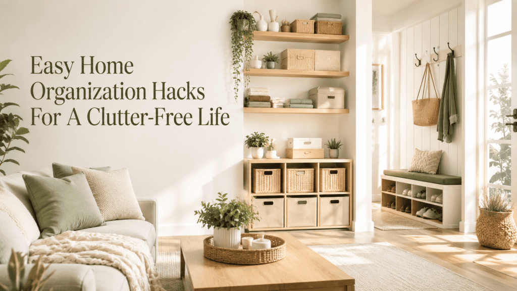 Easy Home Organization Hacks for a Clutter-Free Life